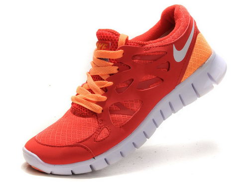 Nike Free Run 2 Womens Electric Red-orange